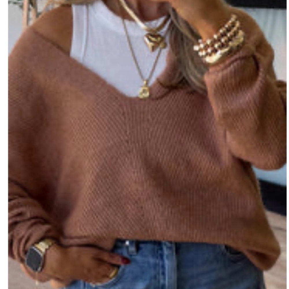 Emy knit Sweater in cinnamon